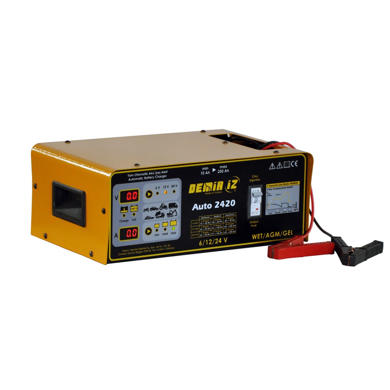 24V-20A TRİSTÖR KONT.OTOMATİK AKÜ ŞARJ CİHAZI