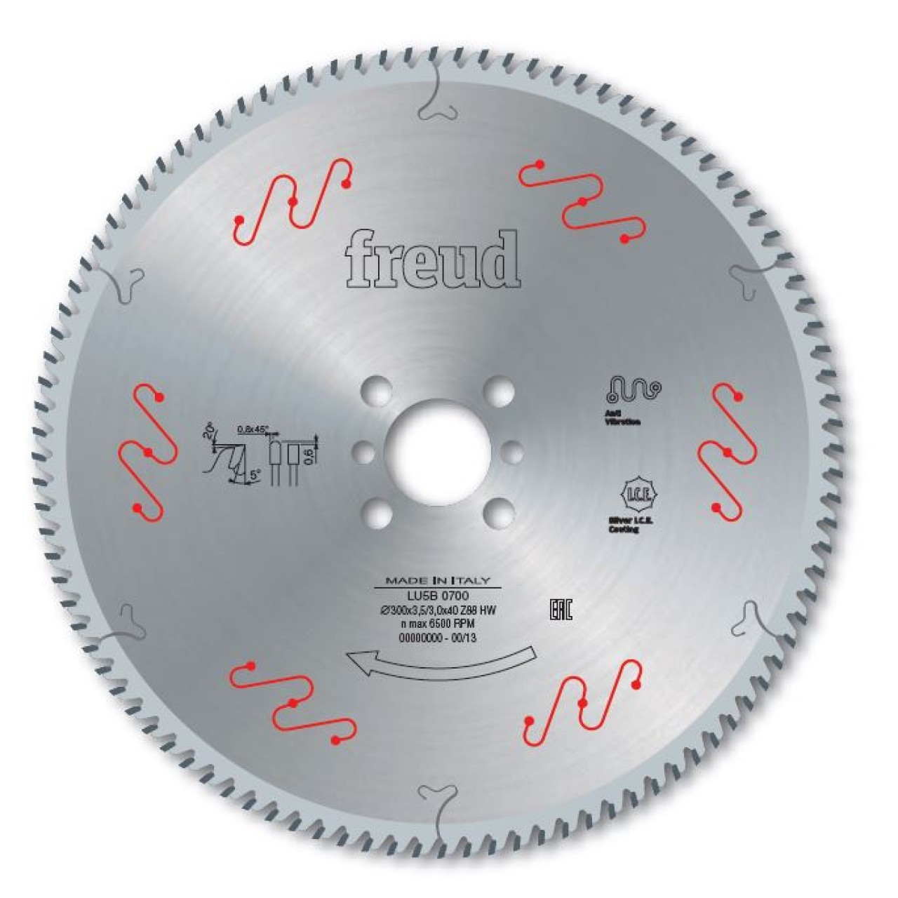 450X4,0/3,2X30 Z=108 ALÜMİNYUM TESTERE -6'