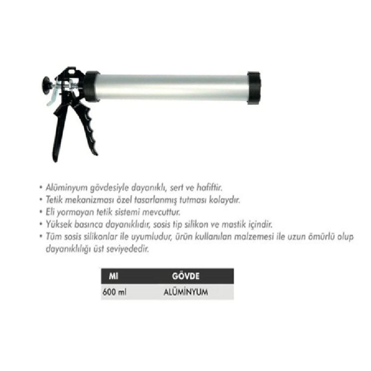 600ML.SOSİS TABANCASI