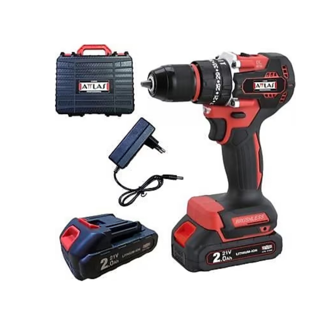 ATB21 BLPD AKÜLÜ KÖMÜRSÜZ DARBELİ MATKAP 2X2.0AH.ÇANTALI