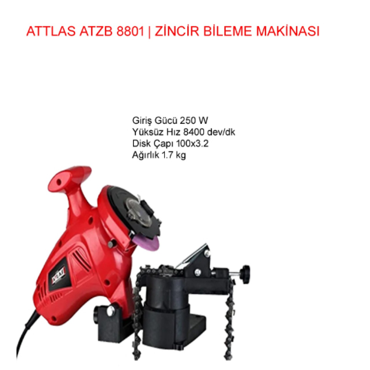 ATZB8801 ZİNCİR BİLEME MAKİNASI ATTLAS