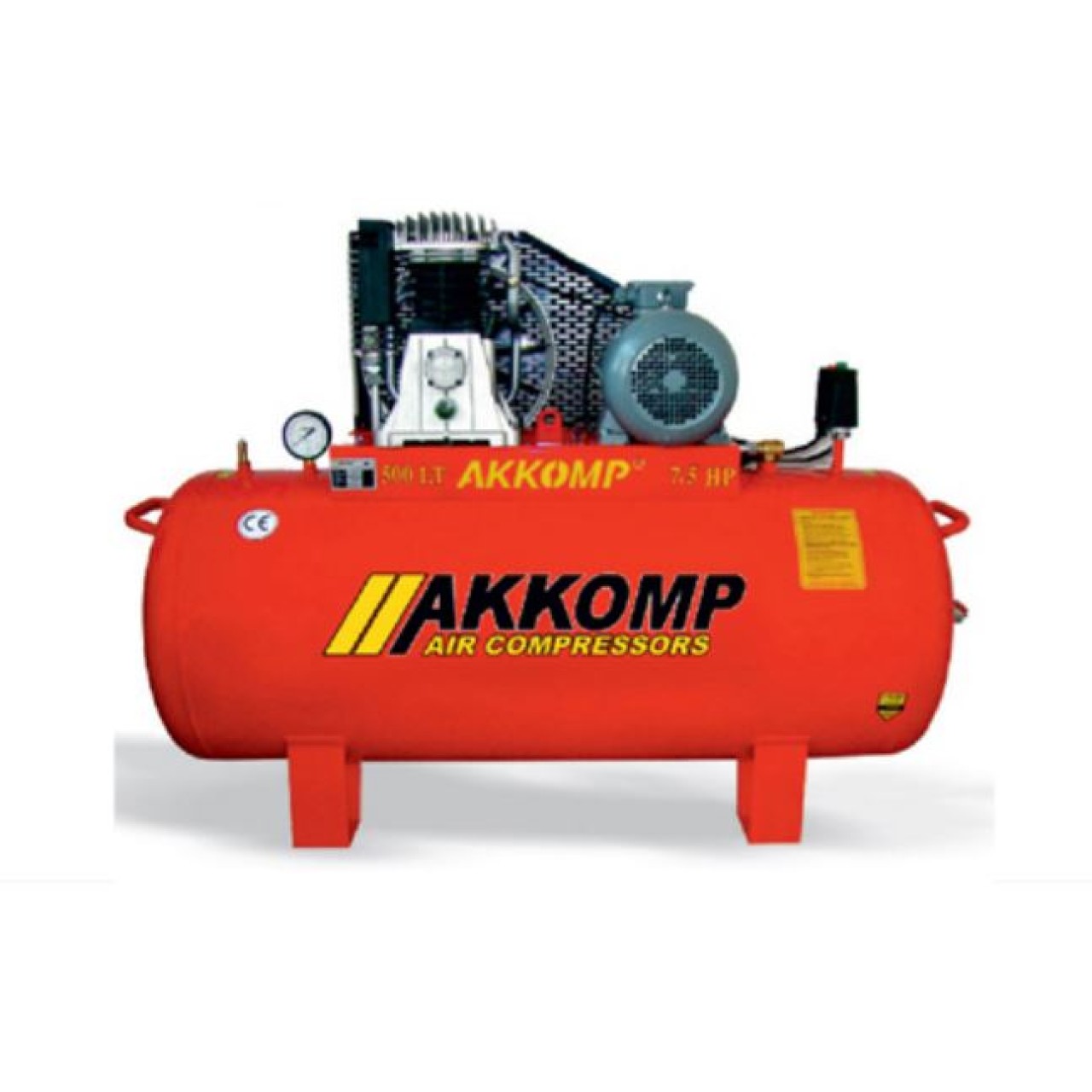 ÇİFT KADEMELİ KOMPRESÖR 10HP 12 BAR 500LT TRİFAZE