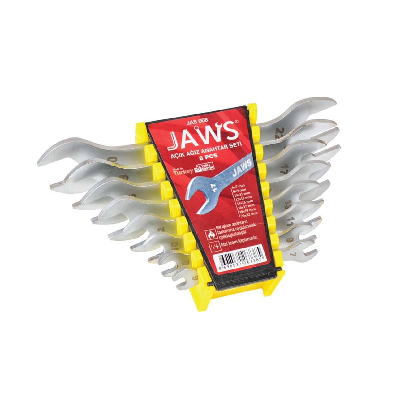 JAWS AÇIK AĞIZ ANAHTAR SETİ 8 PARÇA