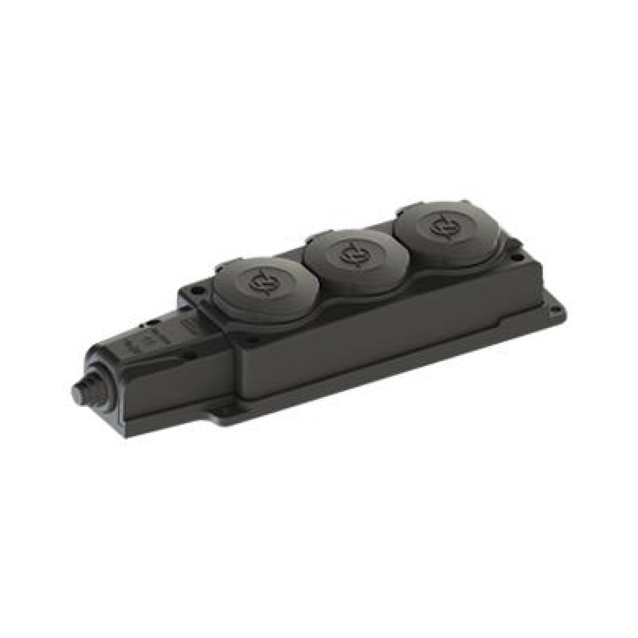 KAUÇUK 1X16A 3LÜ GRUP PRİZ