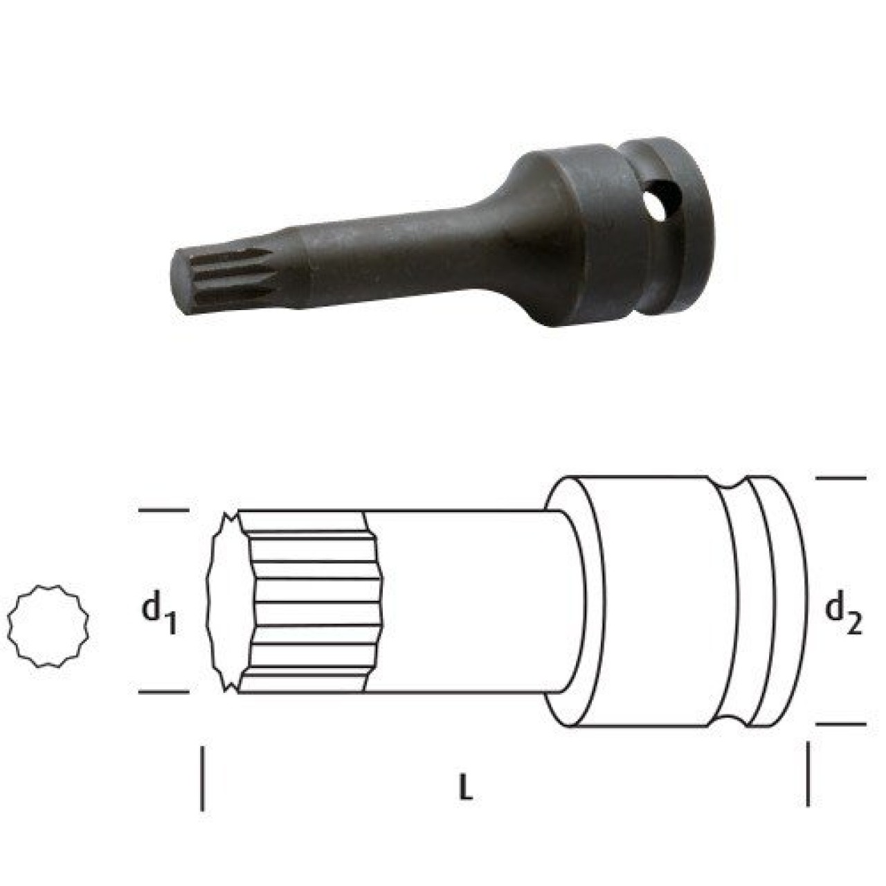 OSAKA 1/2 ALLEN YILDIZ LOKMA 14MM