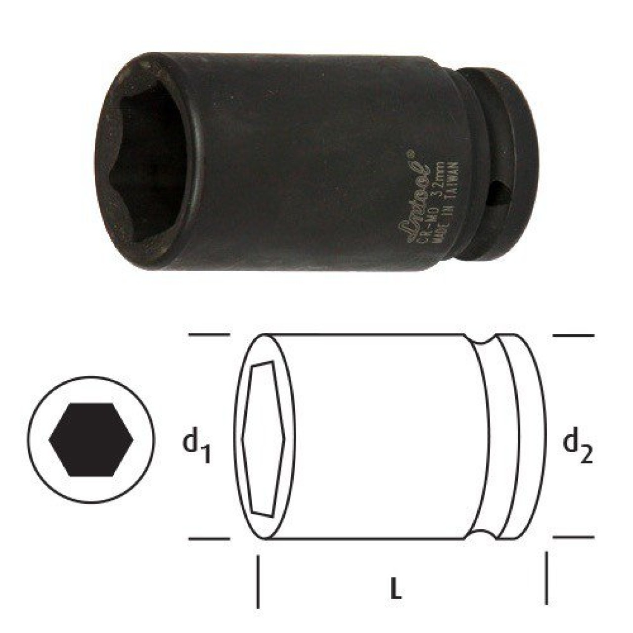 OSAKA LOKMA 3/4'' 32MM DERİN