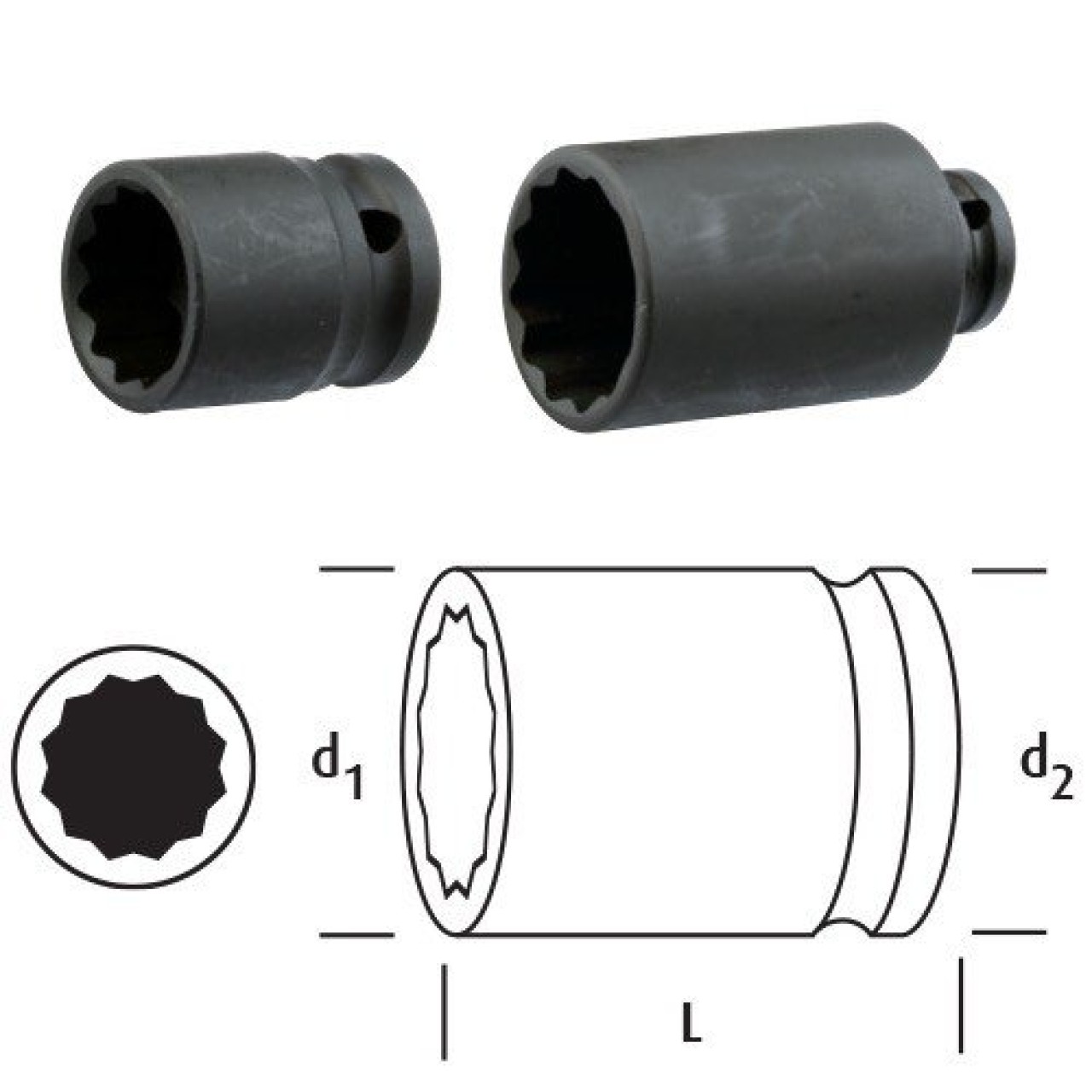 OSAKA YILDIZ LOKMA 1/2 13MM DERİN