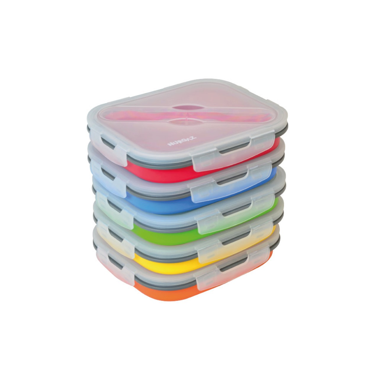 SİLİKON KATLANABİLİR TEK GÖZLÜ YEMEK SETİ