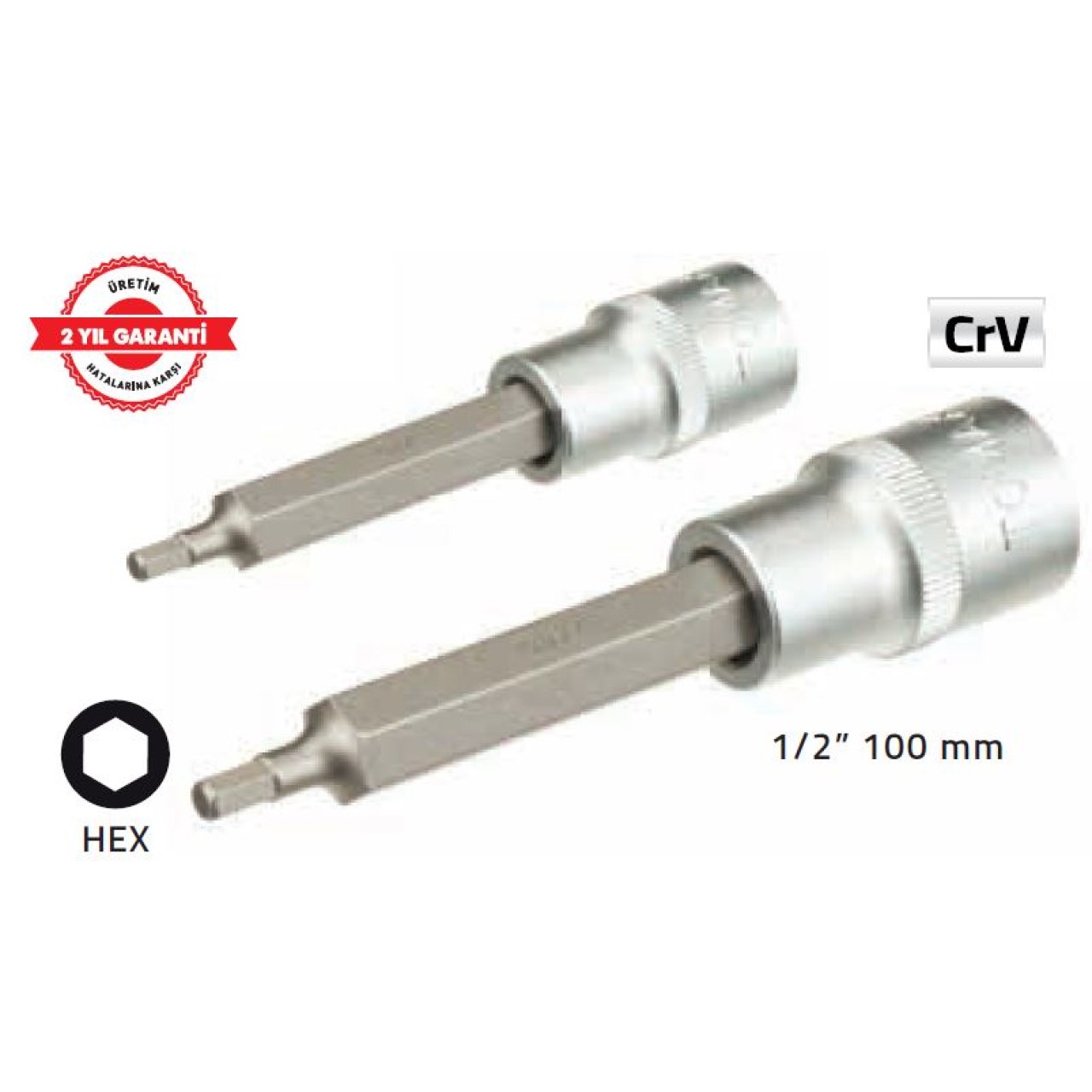 TOMAX 1/2''100MM LOKMALI ALLEN UÇ 4MM UZUN