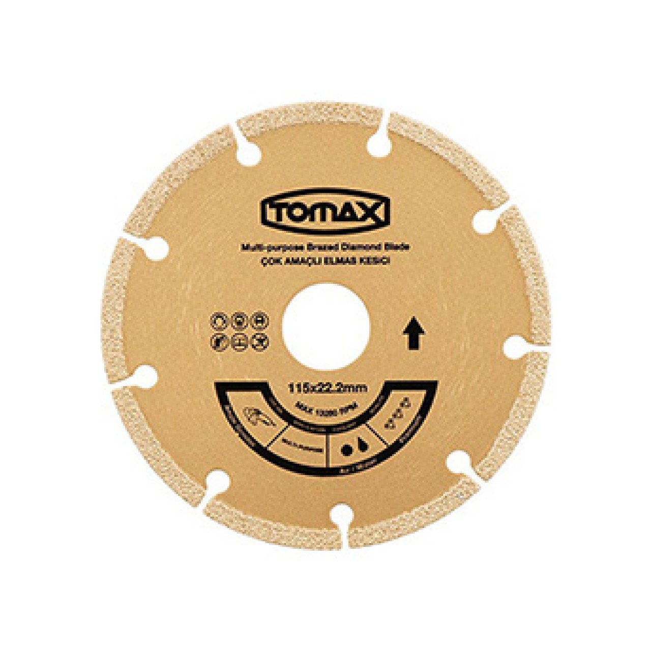 TOMAX ÇOK AMAÇLI ELMAS KESİCİ 180X22