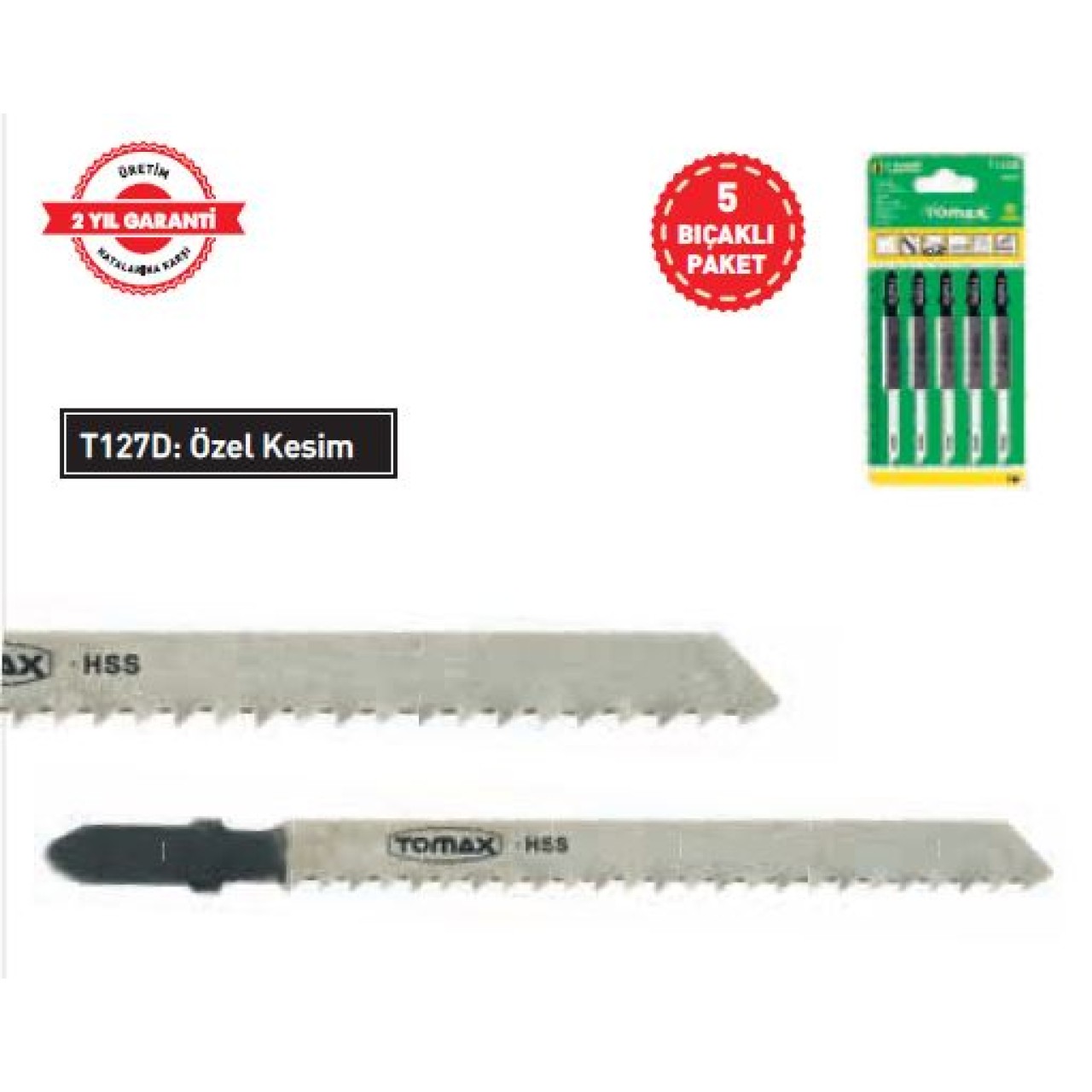 TOMAX DEKUPAJ AĞZI 5Lİ PK.T127/D ÖZEL KESİM