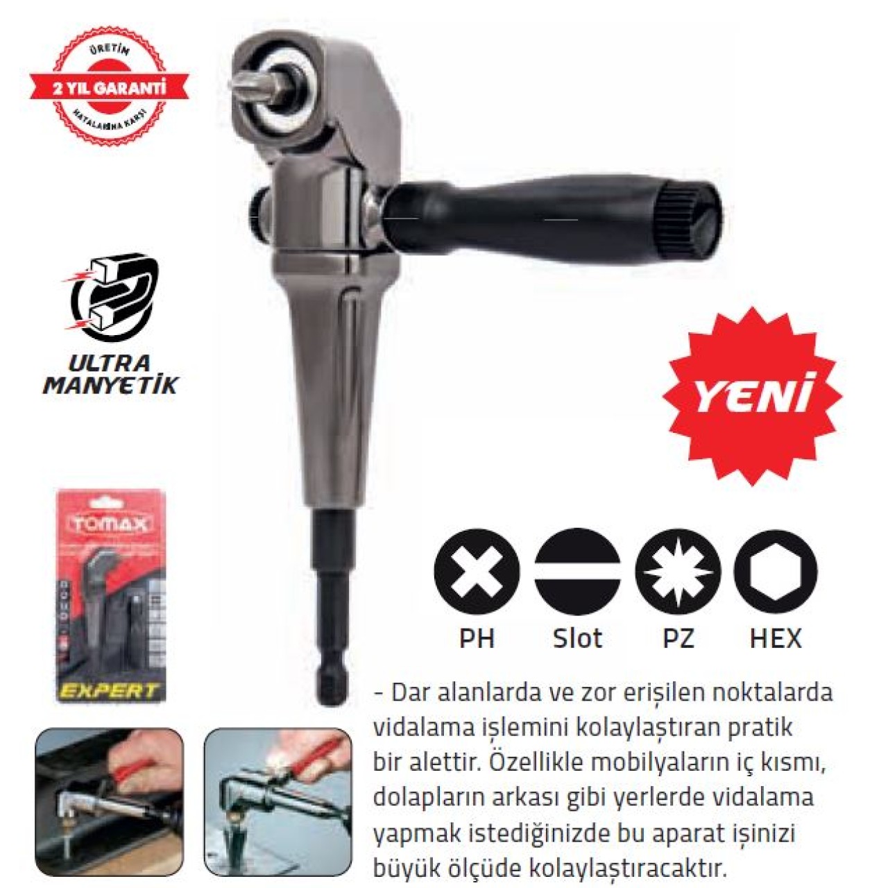 TOMAX EXPERT KÖŞE VİDALAMA APARATI