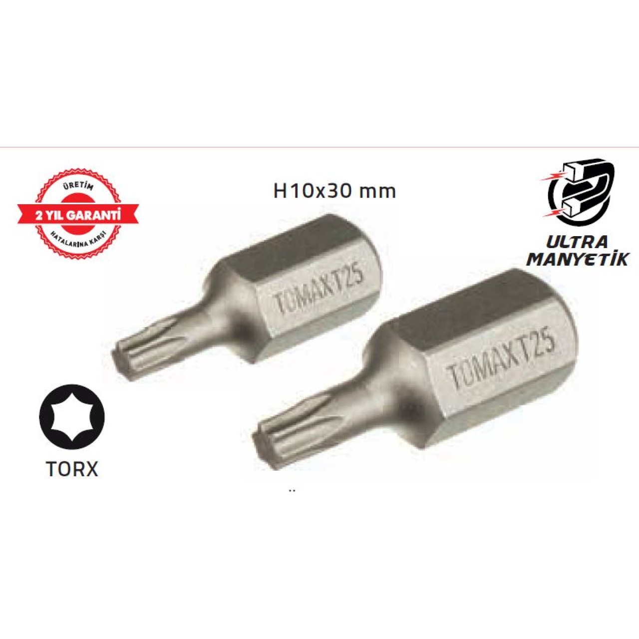 TOMAX TORX UÇ OTOMOTİV BİTS (H10 T25X30)