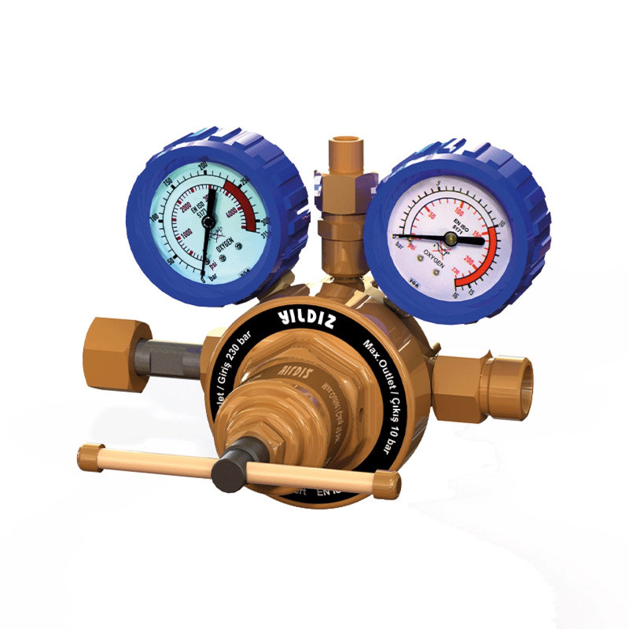 YÜKSEK BASINÇ YÜKSEK DEBİ BASINÇ DÜŞÜRÜCÜ OKSİJEN 10BAR